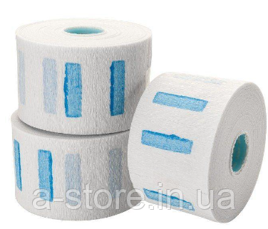 Захисні паперові комірці білі з блакитним клеєм в рулоні Coloreit 100 шт