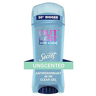 Гелевый дезодорант без запаха Secret Outlast Clear Gel Antiperspirant Deodorant Unscented 96 гр на 30% Больше