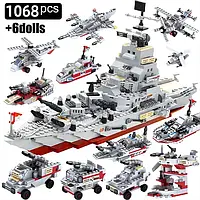 Lego совместимый конструктор 1068 шт., строительный крейсер, океанский корабль, игрушка для мальчиков от 5