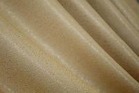 Шторна тканина льон рогожка 3м. Колір золотистий
