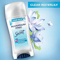 Гелевий дезодорант БЕЗ АЛЮМІНІЮ Лілія Secret Aluminum Free Deodorant Clear Solid Waterlily