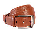 Чоловічий ремінь зі штучної шкіри під штани 301117 рудий, фото 2
