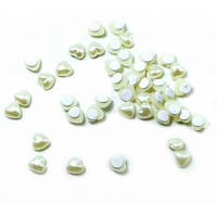 Сердечка перламутрові самоклейки (набір 80 шт) (d-0.8 см)