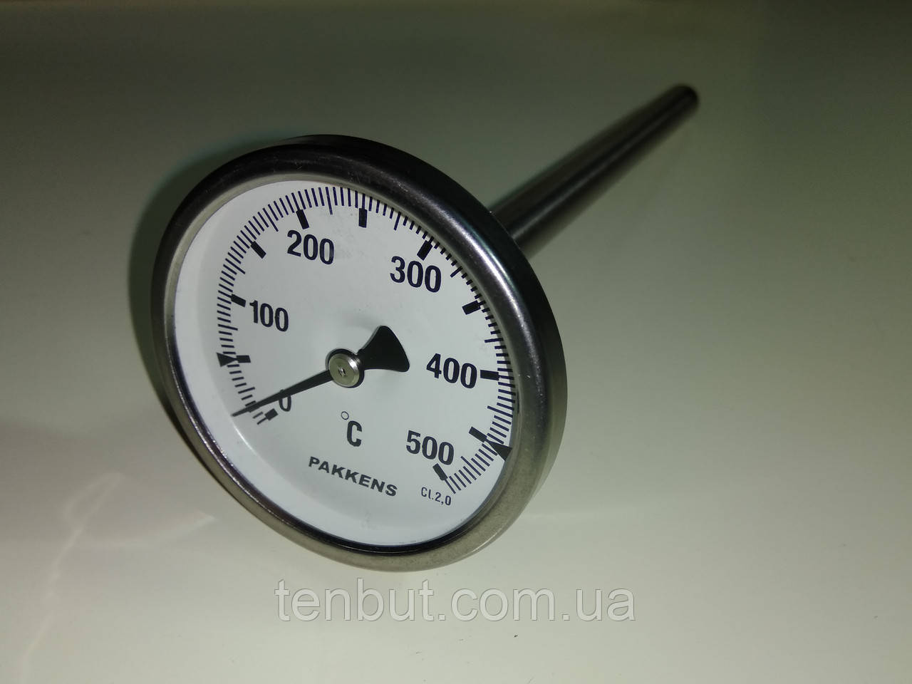 Термометр трубчастий PAKKENS 0-500 °C / діаметр Ø — 63 мм/ довжина гільзи L 200 мм. виробництво Туреччина