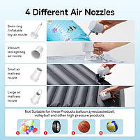 Автомобільний насос Baseus PocketGo Portable Air Pump, фото 10
