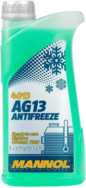 Антифриз Mannol Antifreeze AG13 -40 °C 1 л Green зелений (MN4013-1)