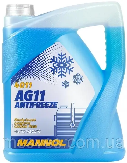 Антифриз Mannol Antifreeze AG11 -40 ° C 5 л Blue сииій (MN4011-5)