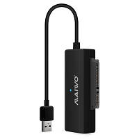 Адаптер Maiwo USB 3.0 to HDD SATA 2,5"/3,5"/5,25"/SSD, PA 2V/2A black (K10435A) BS-03