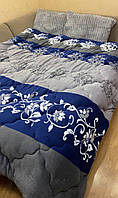 Одеяло зимнее на меху евро, одеяло зимнее велюровое на меху 195х215 см