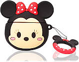 Чохол для AirPods Pro 2/1 - Міні Маус (Minnie Mouse) 3D, силіконовий, фото 2
