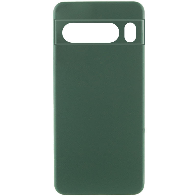 Чохол Silicone Cover Lakshmi Full Camera (AAA) для Google Pixel 9 Pro XL | Мікрофібра Зелений / Cyprus Green, фото 1