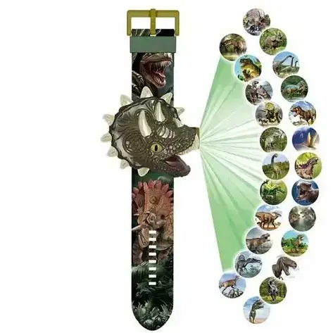 Годинник наручний ігровий дитячий з 3d проекцією героя ДИНОЗАВР, фото 2