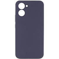 Чехол Silicone Cover Lakshmi Full Camera (AAA) для Realme C33 | Микрофибра Серый / Dark Gray