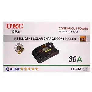 Контролер заряду від сонячної батареї CP-430A 30A YU227, фото 2