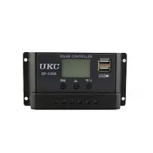 Контролер заряду сонячної батареї UKC DP-530A 30A з USB YU227