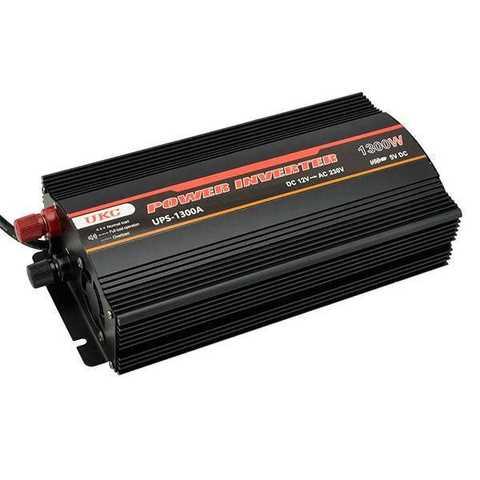 Автомобільний перетворювач напруги з 12V на 220V UKC AC/DC UPS 1300W UPS+CHARGE iC227