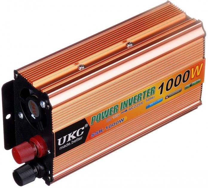Перетворювач напруги інвертор UKC SSK 1000W AC/DC 12V-220V модифікована синусоїда iC227