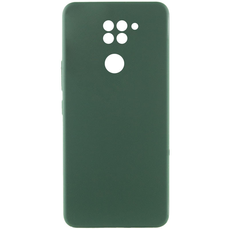 Чохол Silicone Cover Lakshmi Full Camera (AAA) для Xiaomi Redmi Note 9 / Redmi 10X | Мікрофібра Зелений / Cyprus Green, фото 1