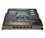 Контролер заряду сонячної батареї UKC DP-530A 30A з USB iC227, фото 3