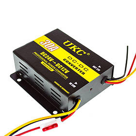 Перетворювач DC/DC 24V-12V 30A Чорний/Жовтий 3901