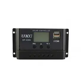 Контролер заряду сонячної батареї UKC DP-530A 30A з USB SV227