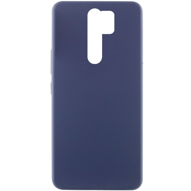 Чохол Silicone Cover Lakshmi (AAA) для Xiaomi Redmi Note 8 Pro | Підкладка з мікрофібри Темно-синій / Midnight blue, фото 1