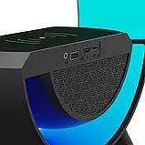Нічник лампа Smart Light Sound Machine з бездротовою зарядкою Bluetooth колонкою G-Smart Док-станція, фото 5