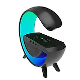 Нічник лампа Smart Light Sound Machine з бездротовою зарядкою Bluetooth колонкою G-Smart Док-станція, фото 4