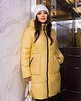 Женская зимняя куртка с капюшоном Наполнитель-биопух Размер S,M,L,XL,XXL