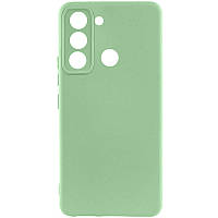 Чохол Silicone Cover Lakshmi Full Camera (AAA) для TECNO Spark 8C М'ятний / Mint