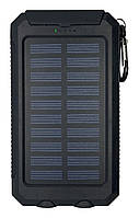 Портативна батарея з функцією заряджання від сонячної енергії XON PowerBank SolarCharge TC1S 10000 mAh Black