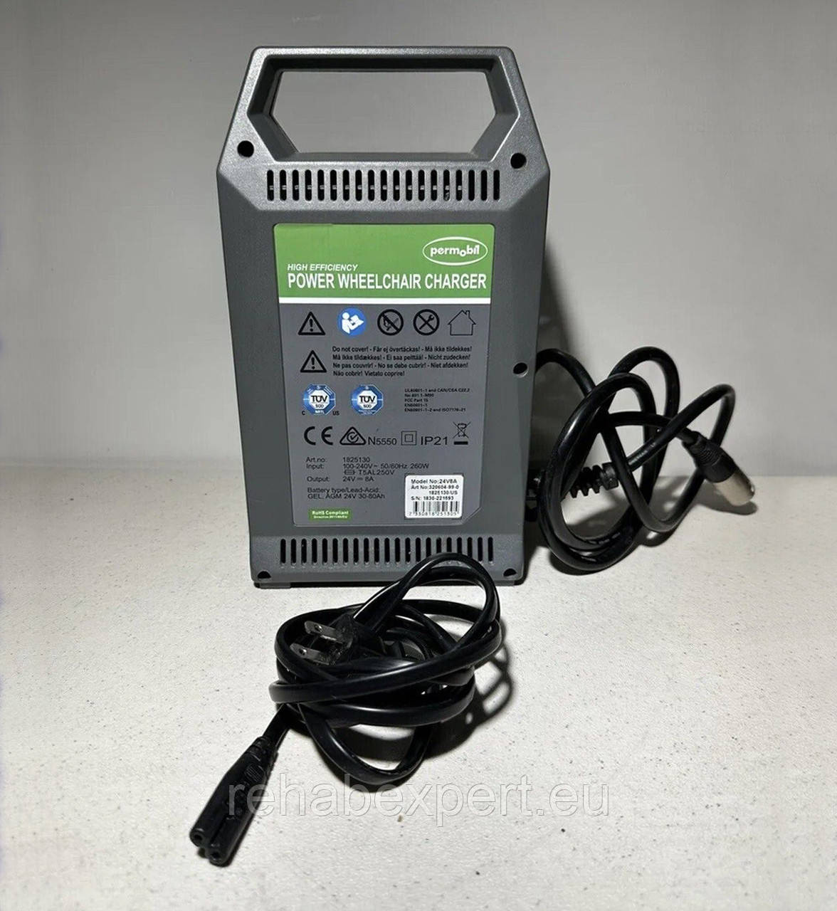 Зарядное устройство для инвалидной коляски Permobil High Efficiency 3 ...