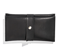 Жіночий гаманець 20*10 см Чорний замш, стильний гаманець складний