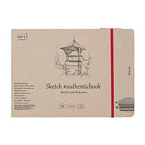Альбом для ескізів Authentic Smiltainis сірий папір 32 аркуші 24,5х17,6 см 100 г/м2, 587668
