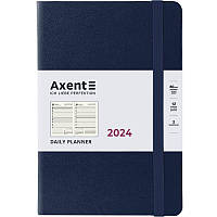 Ежедневник датированный 2024 год Axent Partner Strong 145х210 мм синий 8819-24-02-A, 65701