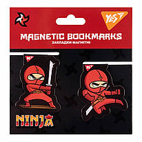 Закладки магнітні 2 шт YES Ninja, 707916