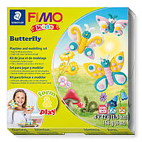 Набор полимерной глины Fimo Kids Бабочка 4 цвета по 42 грамма Staedtler, 803410
