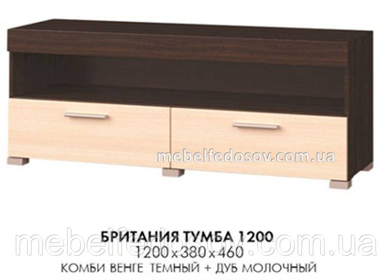 Тумба ТВ Британія 1200 (Еверест) 1200х380х460мм, фото 1