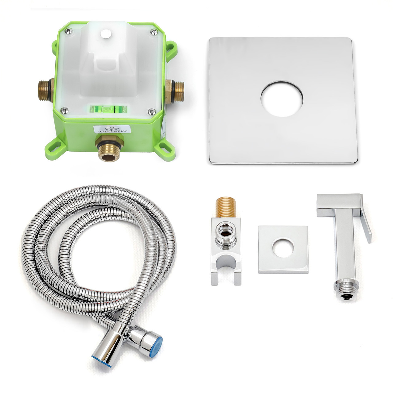 Гігієнічний душ прихованого монтажу SGD-10 із кнопкою "Старт-Стоп".