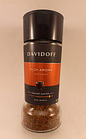 Davidoff Cafe Rich Aroma растворимый сублимированный кофе , Давидофф Рич Арома 100г в стеклянной банке