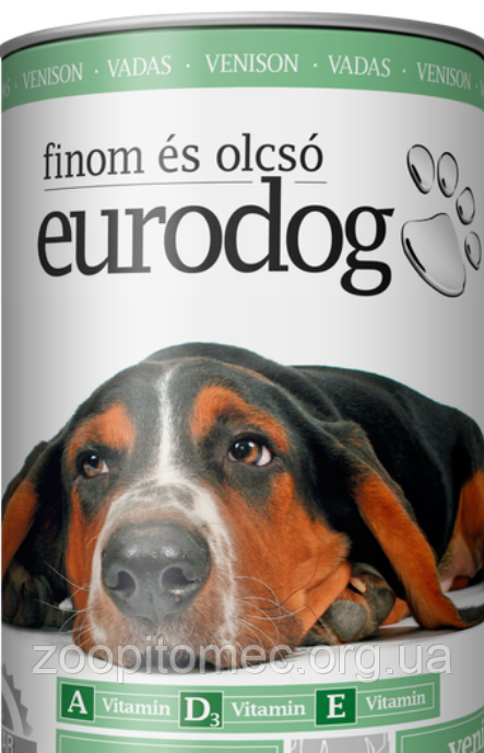 Консерва EuroDog для собак смак дичини 415 г