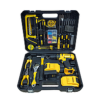 Ударный шуруповерт аккумуляторный DeWALT DCD 771 24V 5Ah с большим набором инструментов шуруповерт с ударом