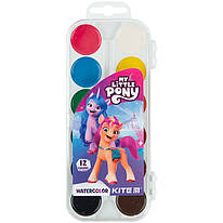 Фарби акварельні 12 кольорів Kite My Little Pony LP23-061, 65028