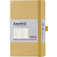 Еженедельник датированный 2024 год Axent Partner Lines 125х195 мм песочный 8515-24-53-A, 65647