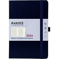 Еженедельник датированный 2024 год Axent Partner Strong 145х210 мм синий 8507-24-02-A, 65633