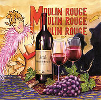 Декупажна серветка "Mouline Rouge", 33*33 см, 18 г/м2, Maki, SLOG020501, 533031
