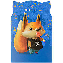Блокнот 48 аркушів клітинка Kite Candy fox K22-461-3, 62644