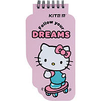 Блокнот на спирали 50 листов нелинованный Kite Hello Kitty HK22-465, 62657