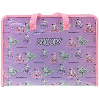 Папка-портфель А4 на молнии Kite Snoopy SN22-202, 62529