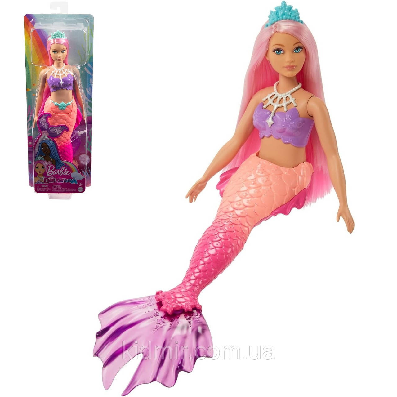 Barbie Dreamtopia Mermaid HGR09 Лялька Барбі Русалочка Дримтопія, фото 1